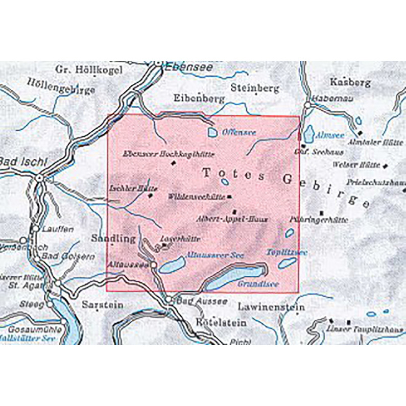 DAV AV-Karte 15/1 Totes Gebirge West, Skirouten