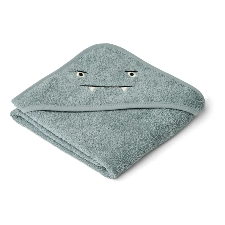 Liewood Cape de bain Albert en coton bio | Blue fog