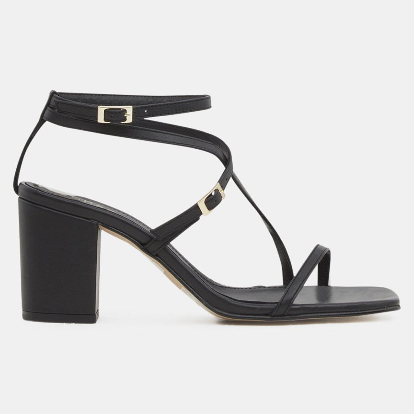 Alohas Sandales en Cuir Manhattan noires - Talon 7.5 cm