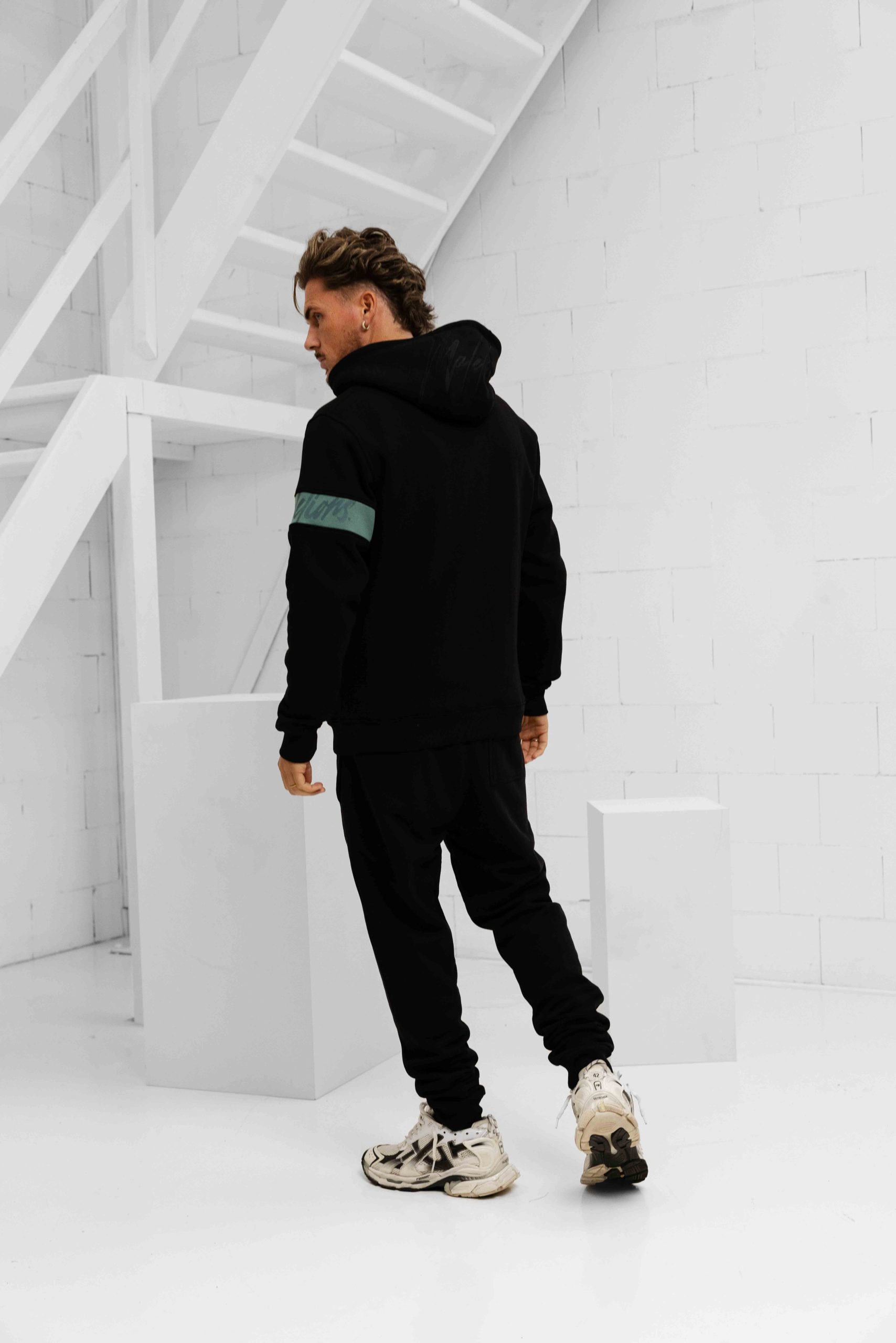 Malelions Signature Drip Broek Heren Zwart