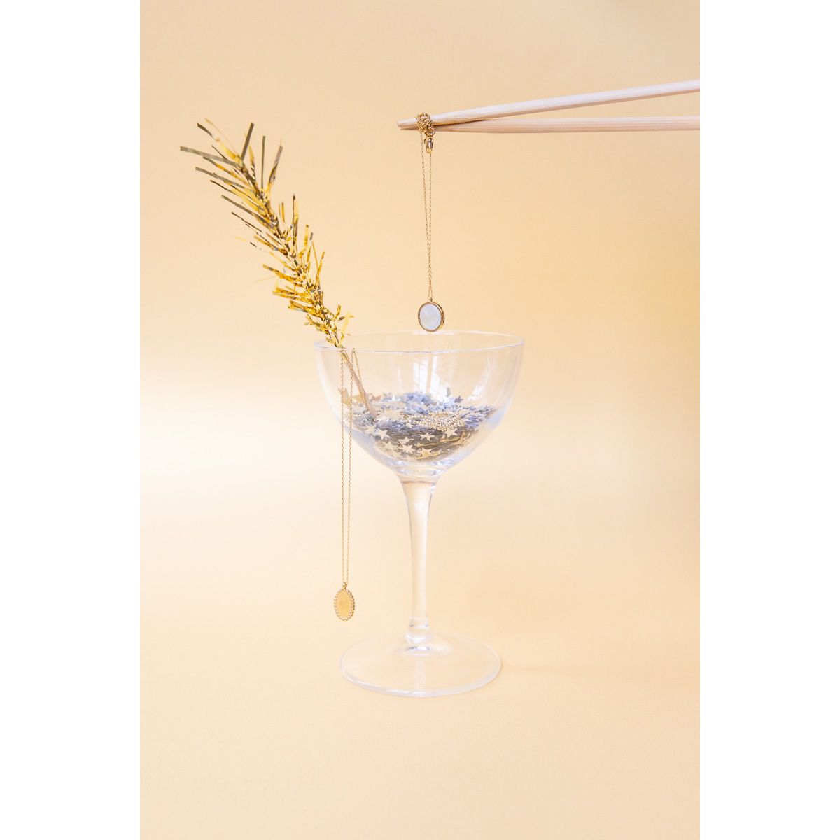 Collier médaillon nacre Maison Suzanne