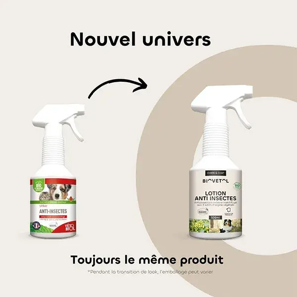 Biovetol - Antiparasitaire - Lotion Anti-Insectes Bio - 500ml