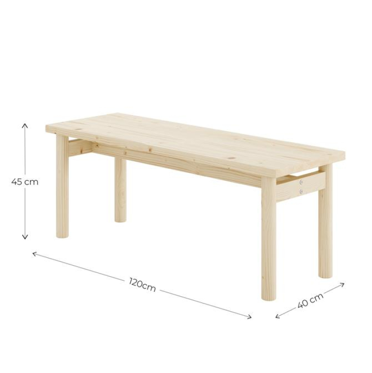 Karup Design Pace eetbank 40x120 naturel