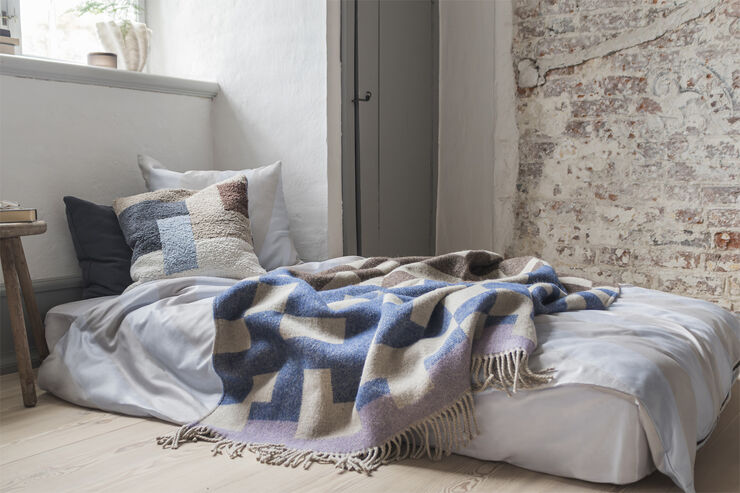 Mette Ditmer DIAGONAL bed set Light grey , sand