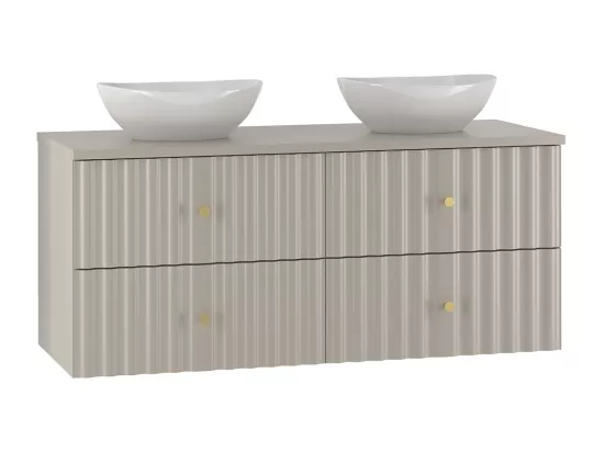 Meuble double vasque 120cm Izae Cachemire