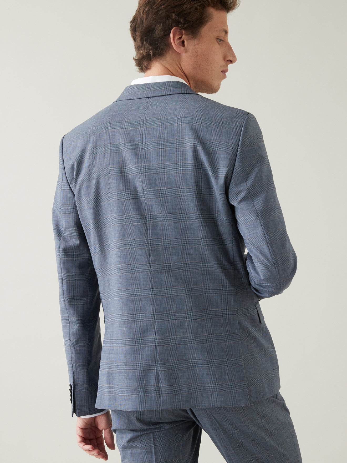 Veste de costume homme carreaux Super 100's