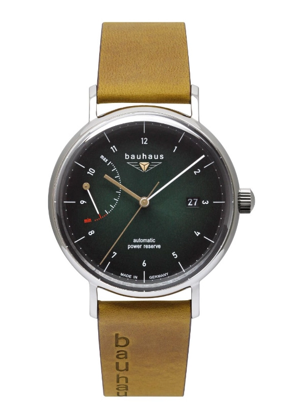 bauhaus Automatik Gangreserve Herrenuhr 2160-4