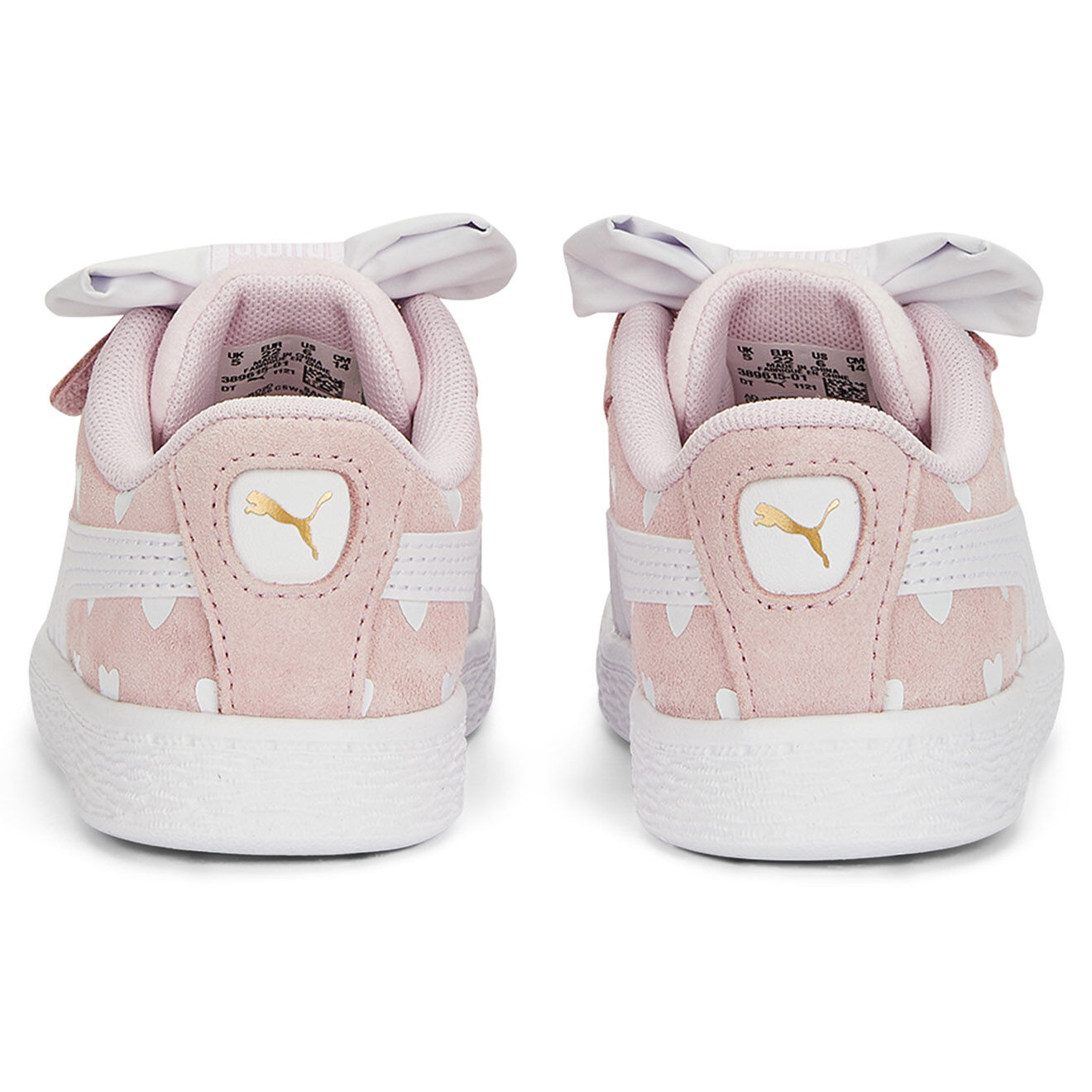 Puma Baskets en Velours de Cuir Suede Classic LF Re-Bow V blanc/rose