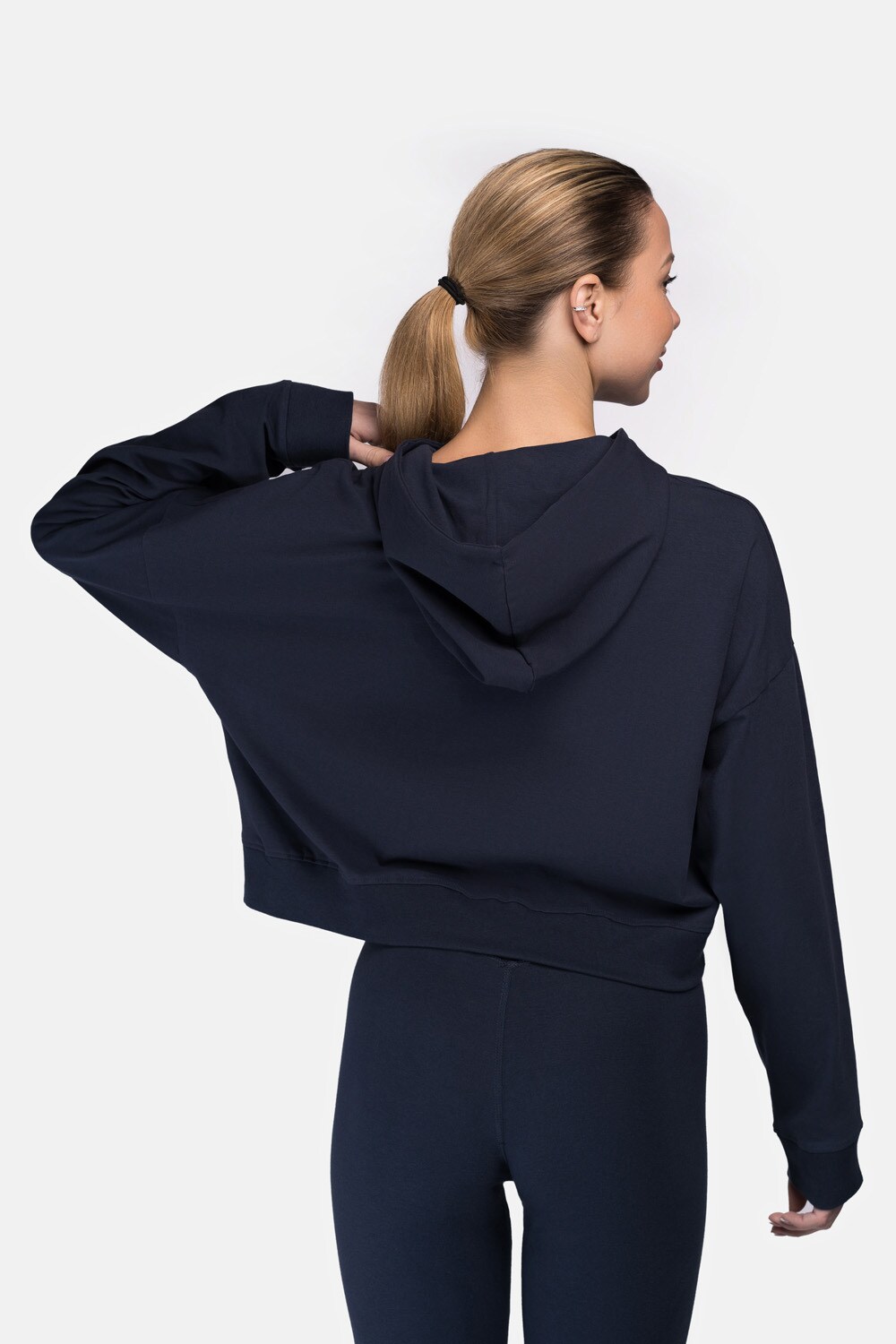 Lonsdale Frauen Kapuzensweatshirt Cropped Oversize QUEENSCLIFF