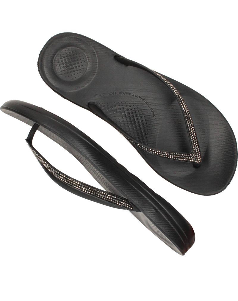 FitFlop Iqushion Teenslippers Zwart Dames