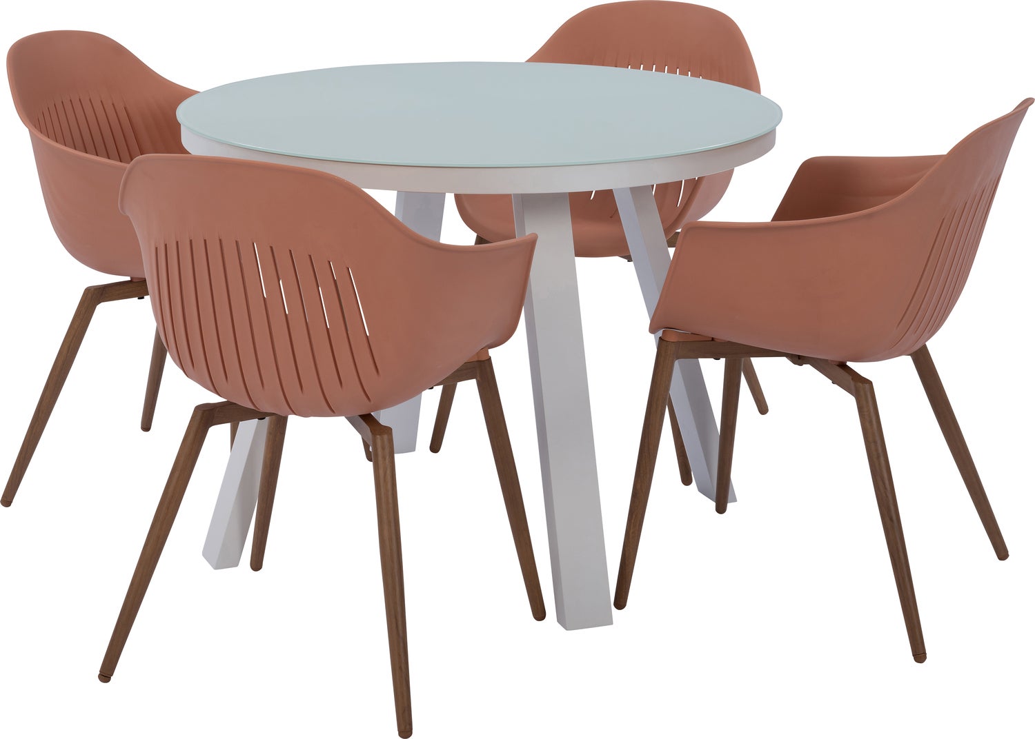 Intratuin eettafel Levi wit D 100 H 76 cm
