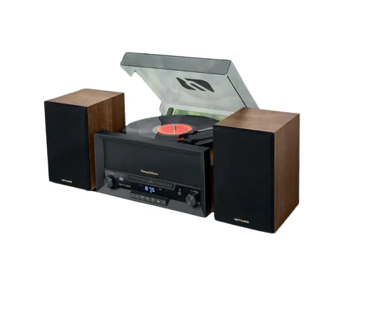 Muse MT-120 MB, Home audio midi system, Vejledning, Sort, Transparent, Træ, 33,45,78 rpm, 45 rpm, FM