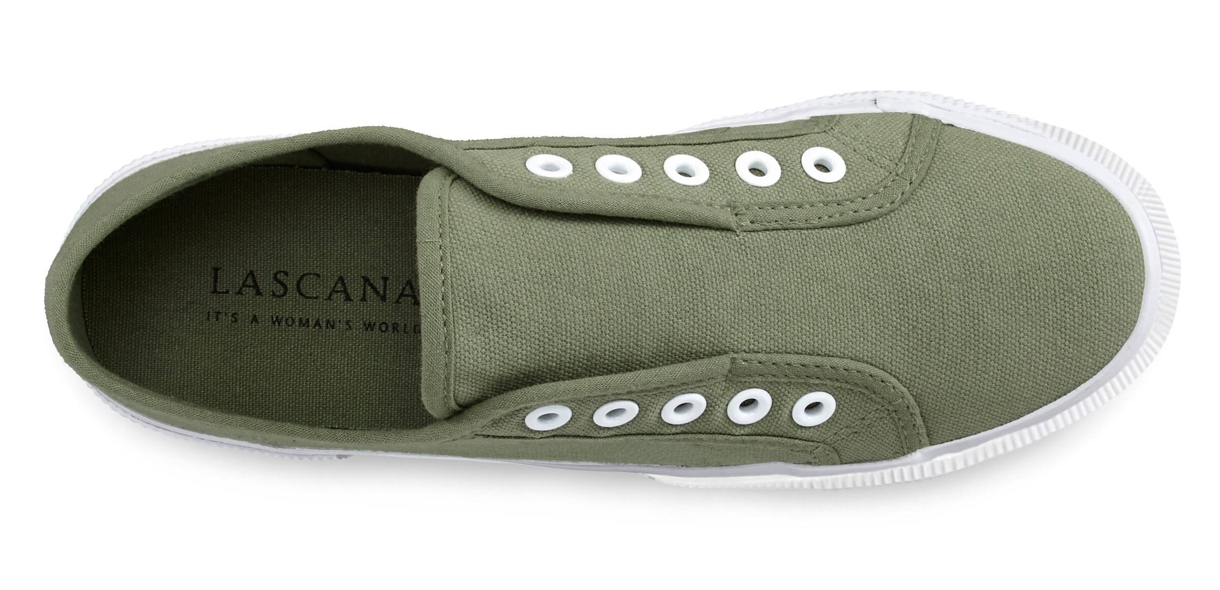 LASCANA Sneaker in olivgrün