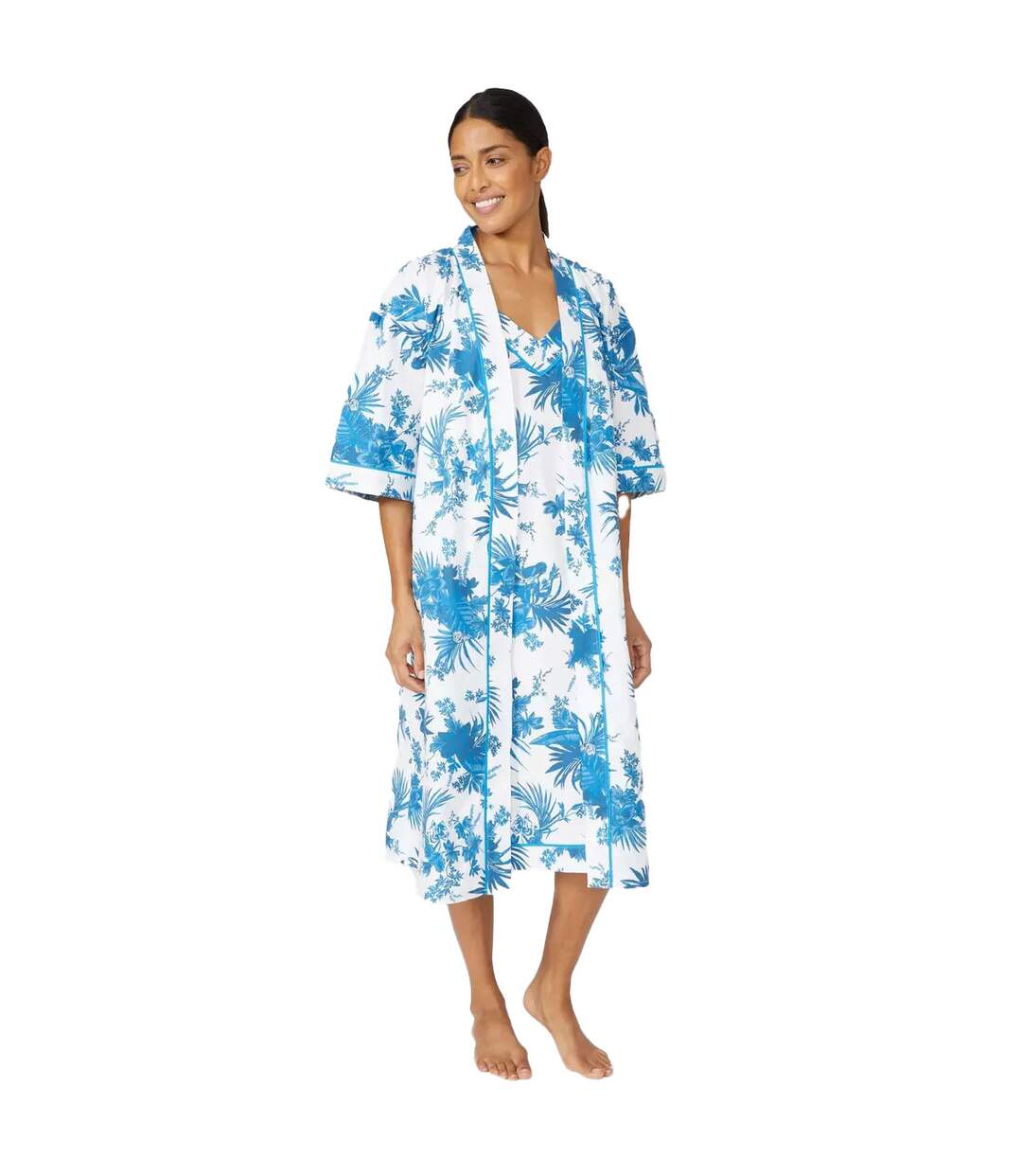 Debenhams - Chemise de nuit mi-longue - Femme (Bleu) - UTDH824