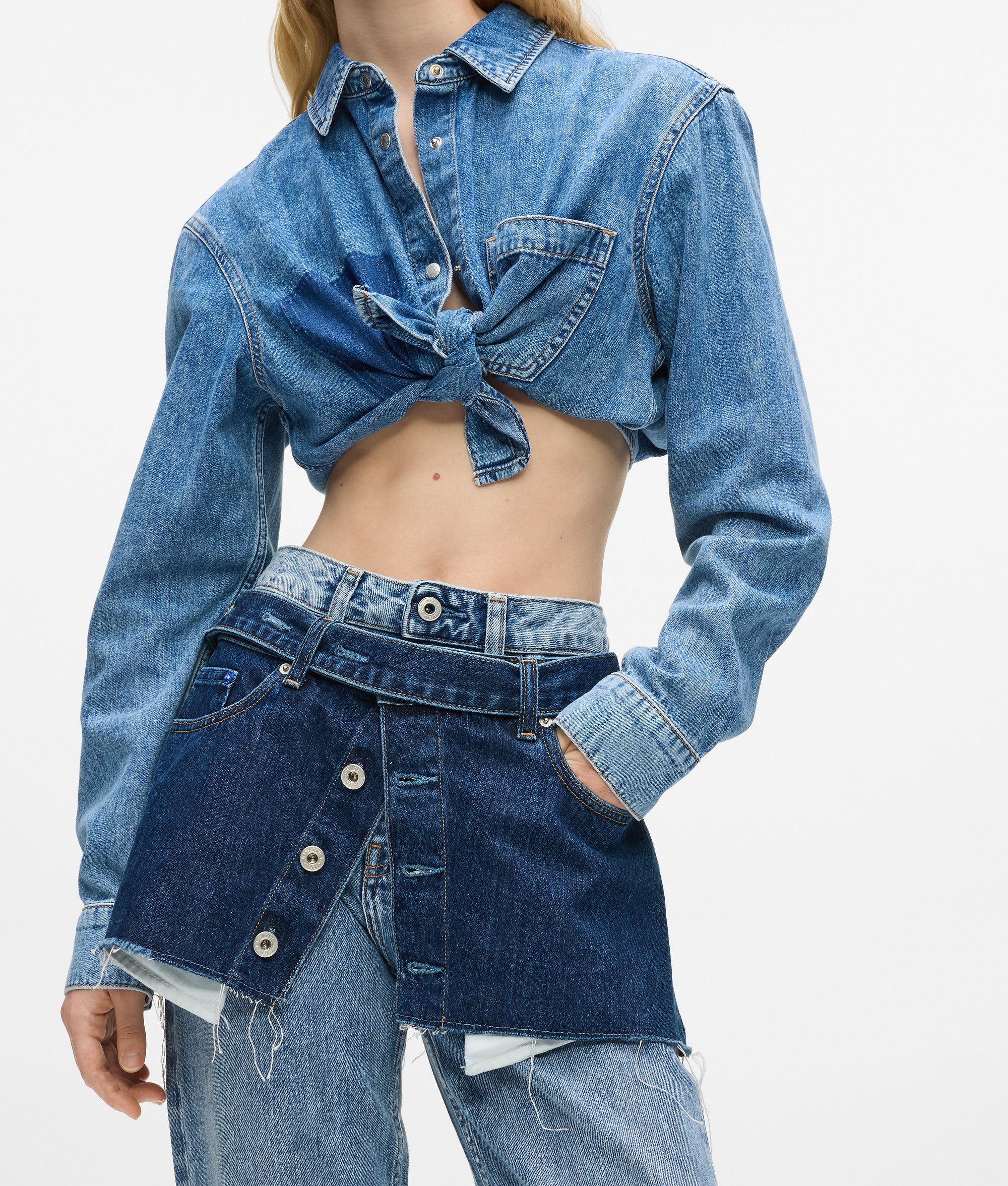 Rechte Jeans met laagjes