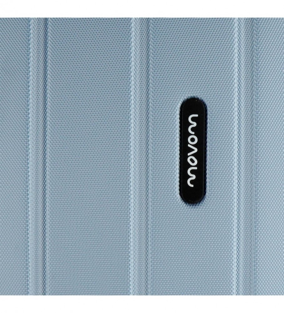 Conjunto de malas Movom Movom Wood Silver - 38,5x55x20cm / 49x70x28cm -