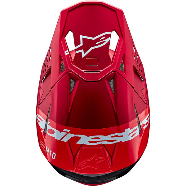 Alpinestars - Casque Supertech S-M10 Flood Rouge fluo / Mat / Brillant
