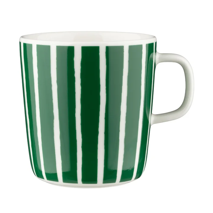 Marimekko - Oiva Piccolo Tasse, 400 ml, weiss / grün