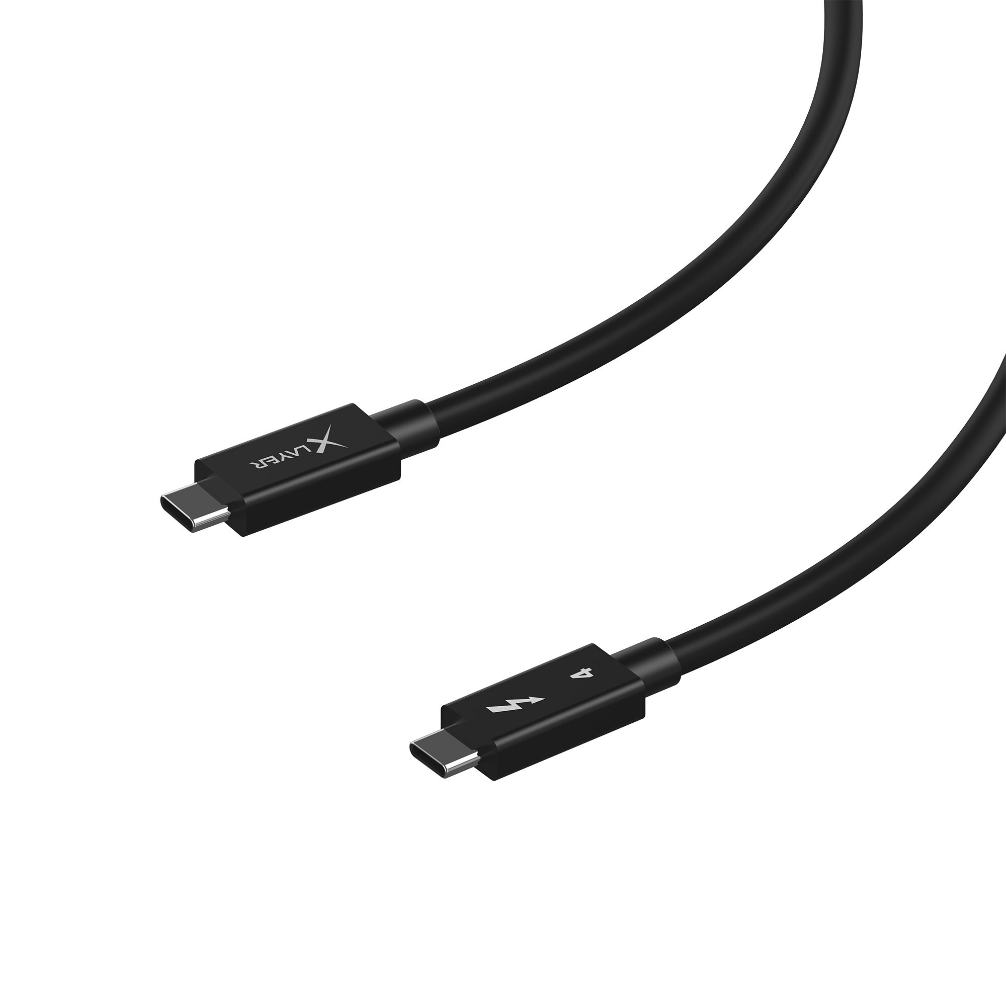 Xlayer Ladekabel USB-C Thunderbolt 4 Black 1 m