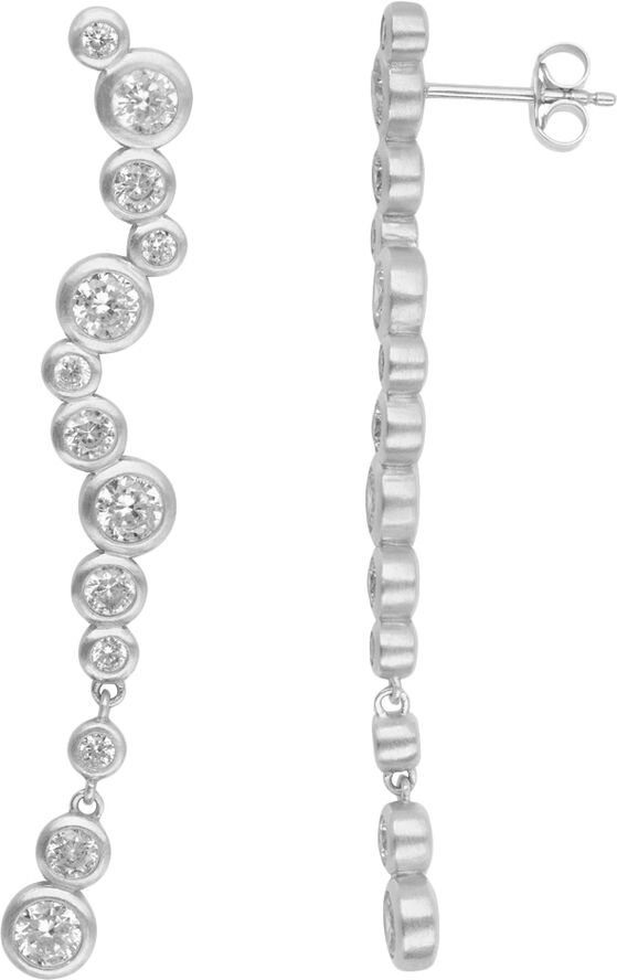 ByBiehl Stardust Earrings long -R Rhodinated silve