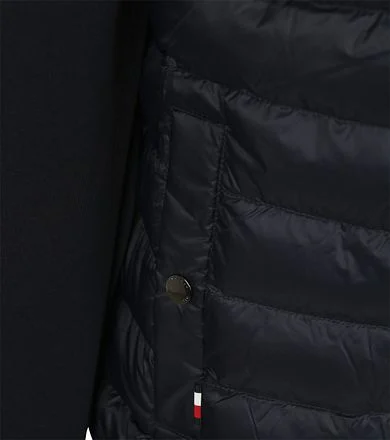 Tommy Hilfiger Cardigan Mix Media Jas Navy MW0MW37461-DW5 kopen