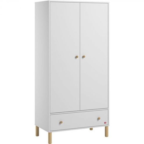 Armoire TELA Blanc/Bois - VOX