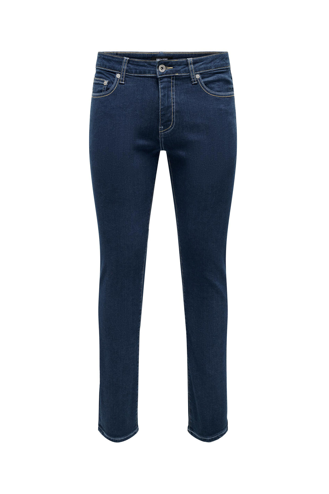calça jeans de corte justo