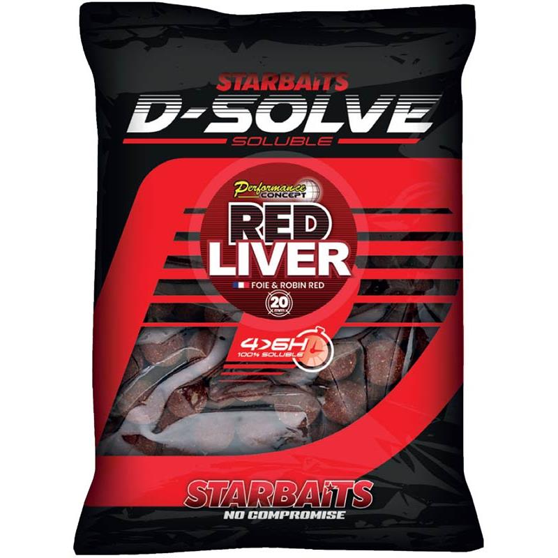 Bouillette Soluble Starbaits Performance Concept Red Liver D-Solve