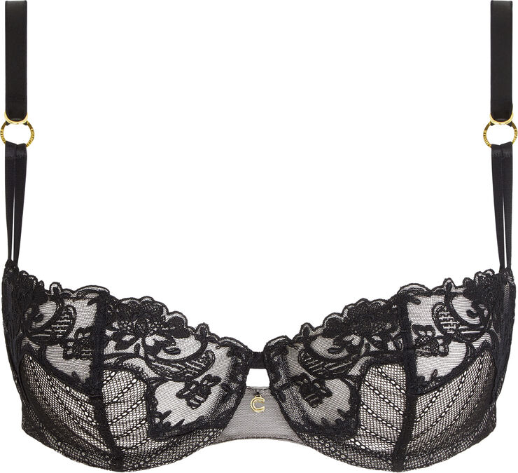 Chantelle Cabaret Sauvage Half Cup Balconnet Black