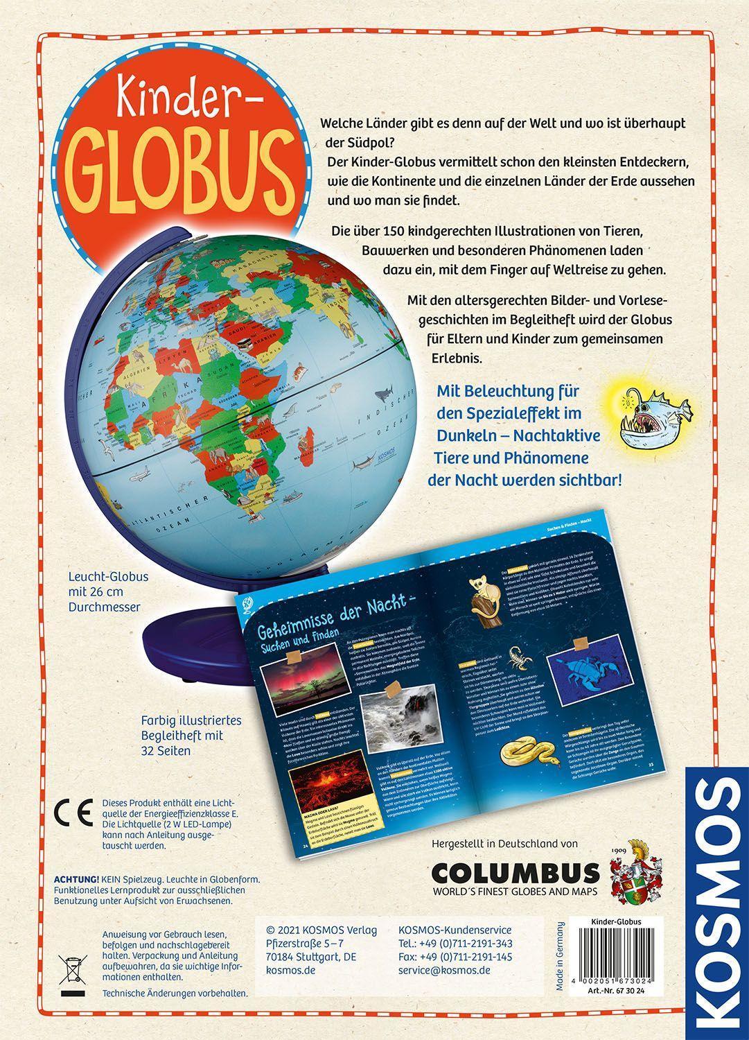 Kinder-Globus – Entdecke deine Welt mit Beleuchtung