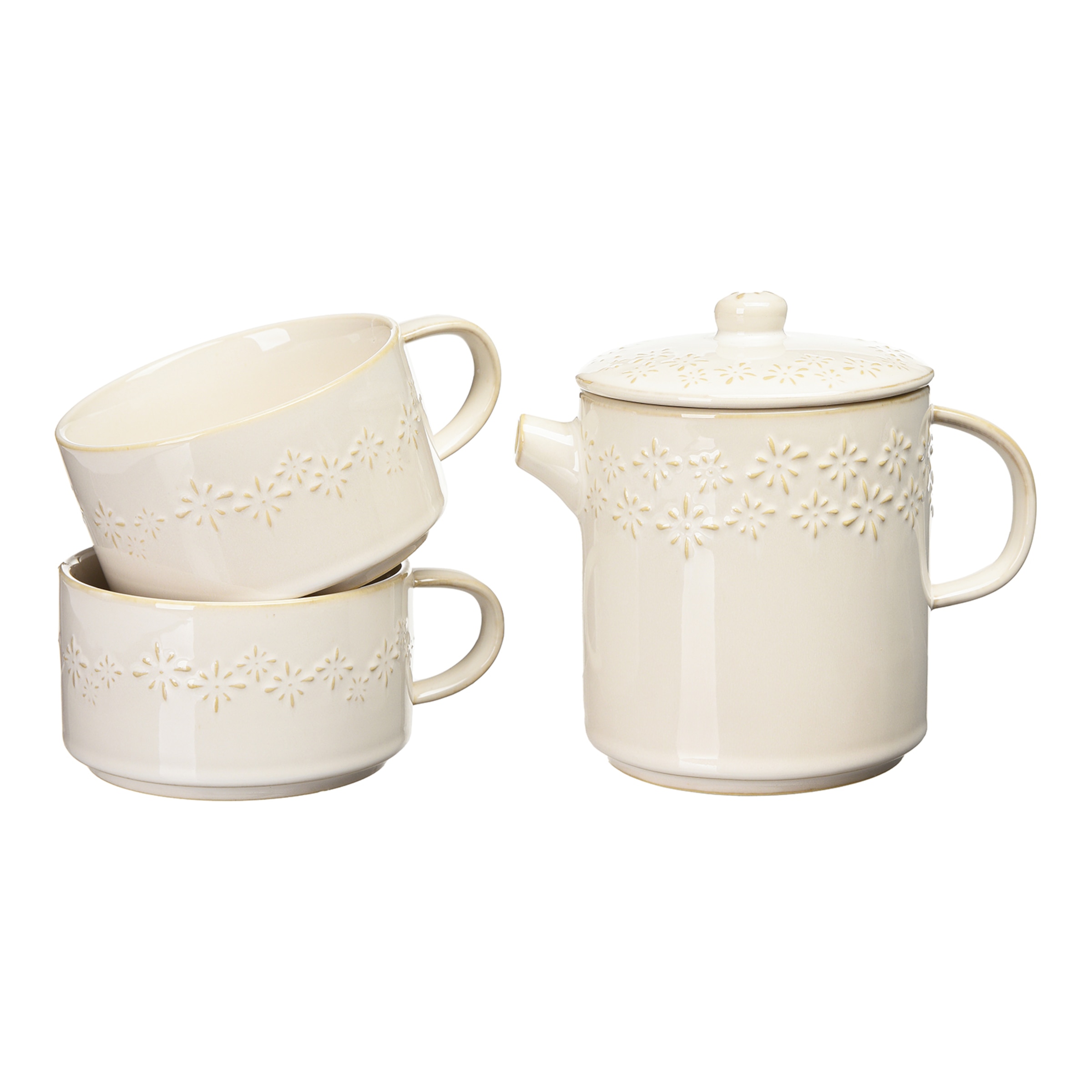 creme, 4-teilig