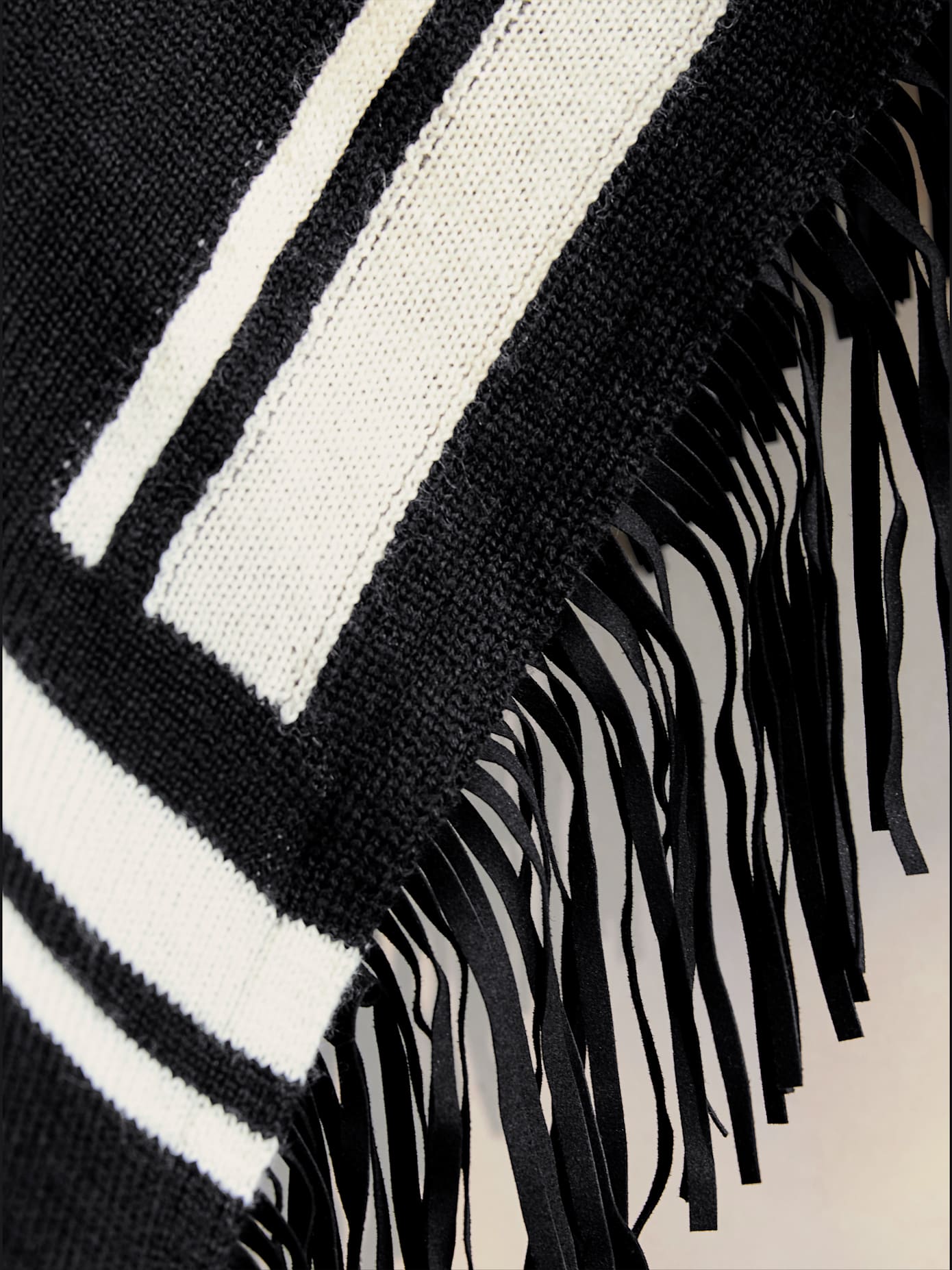 Poncho franges tendance
