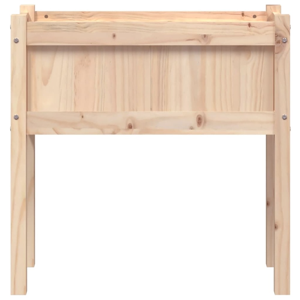 Jardinières 2 pcs avec pieds bois de pin massif