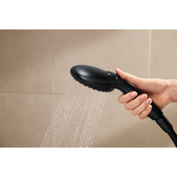 Grohe regendoucheset Quickfix Vitalio Start met handdouche 2 standen zwart  - hartafstand kraan 15 cm
