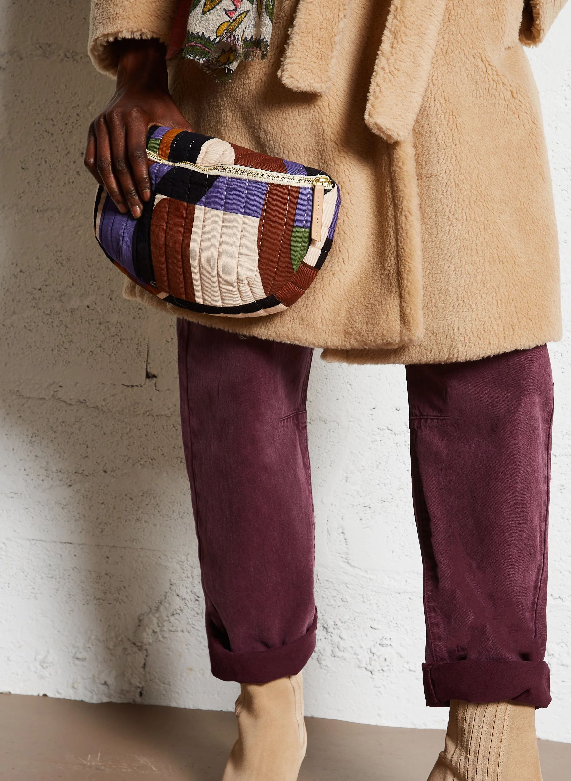 CHIARA L SUPERSONIC - Banane L en velours de coton | Multicolore