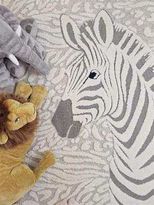 KMCarpets Gulvteppe Sebra 120x170, Creme