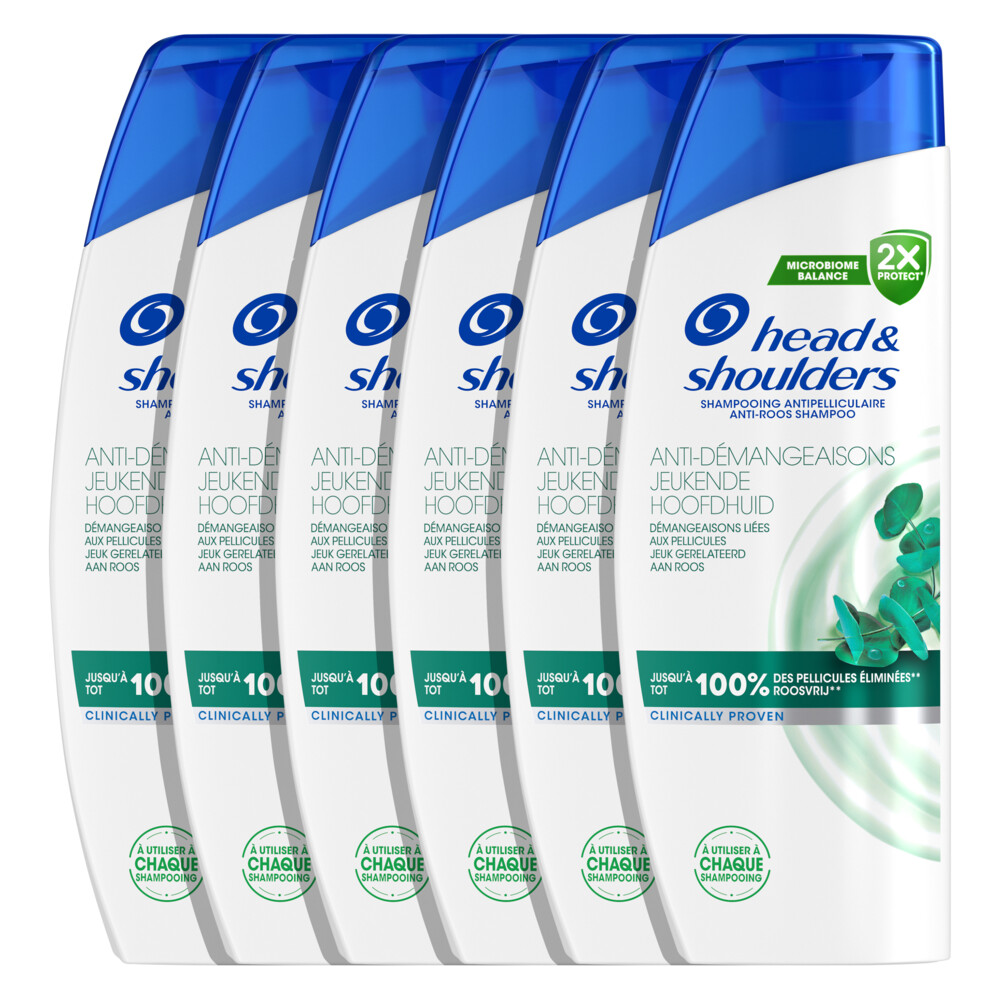6x Head & Shoulders Shampoo Jeukende Hoofdhuid300 ml