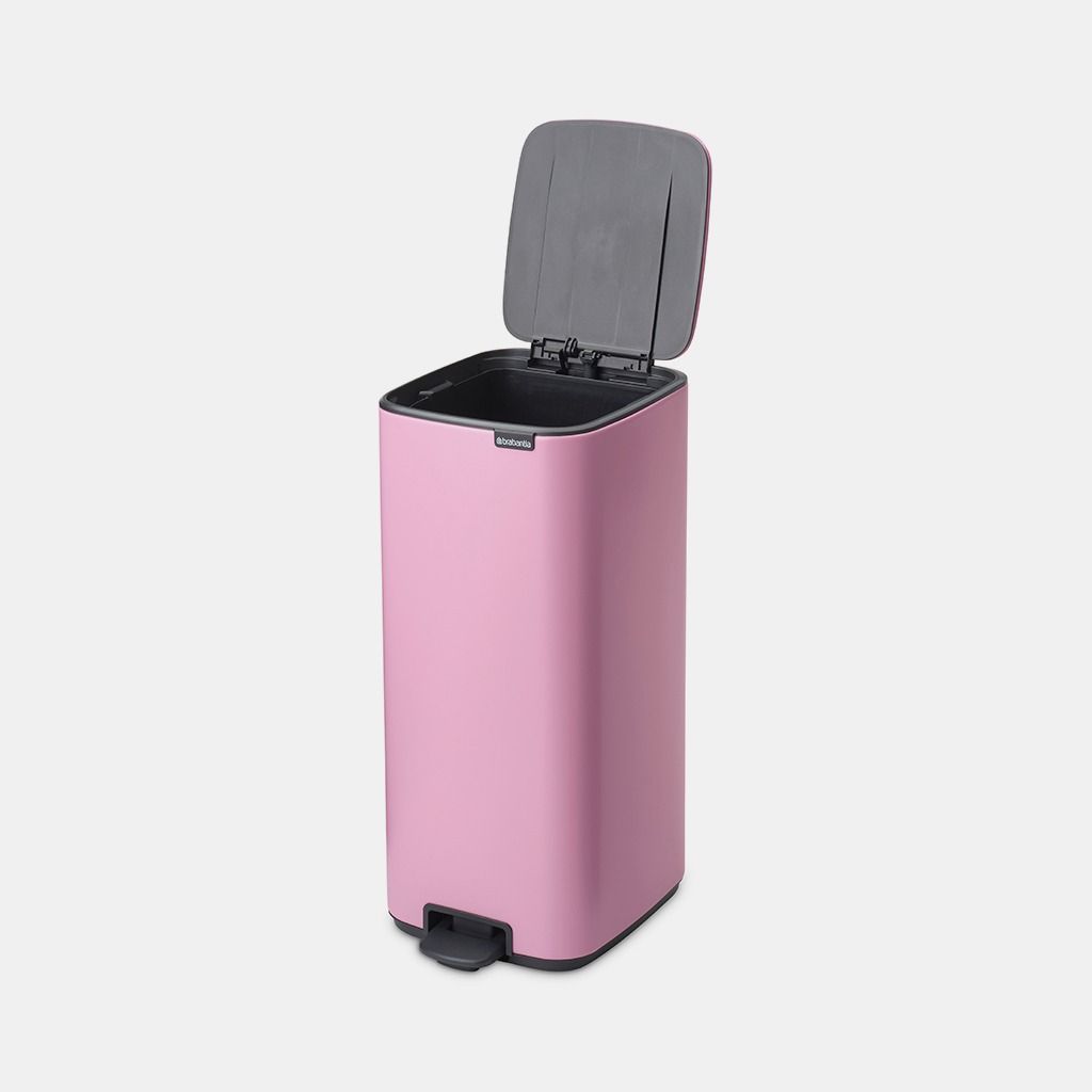 Bo Pedaalemmer, 30 liter, stil sluitend, kunststof binnenemmer - Lilac
