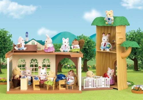 Sylvanian Families - Streekschool - Poppenhuis - Multicolor - Hout