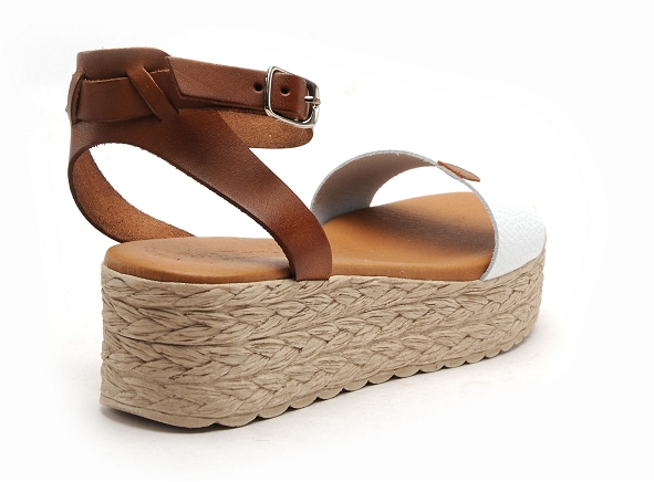 Eva frutos nu pieds talons femme 752 blanc