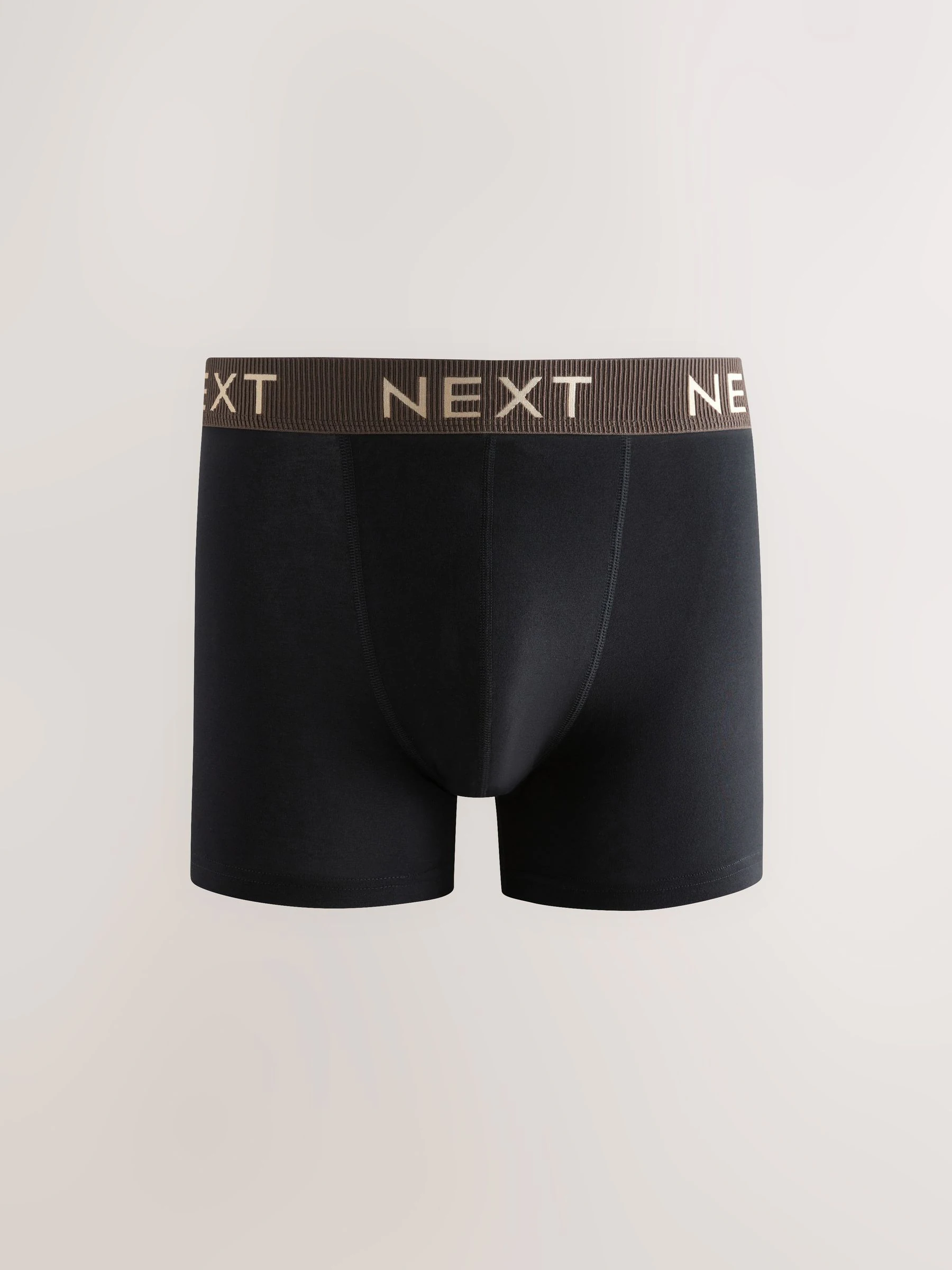 Zwarte tailleband met pastelkleurige textuur - Katoenrijke trunk boxershorts verpakking van 10