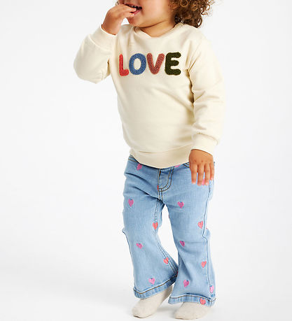 The New Siblings Jeans - TnsLieflaRød - Light blue denim