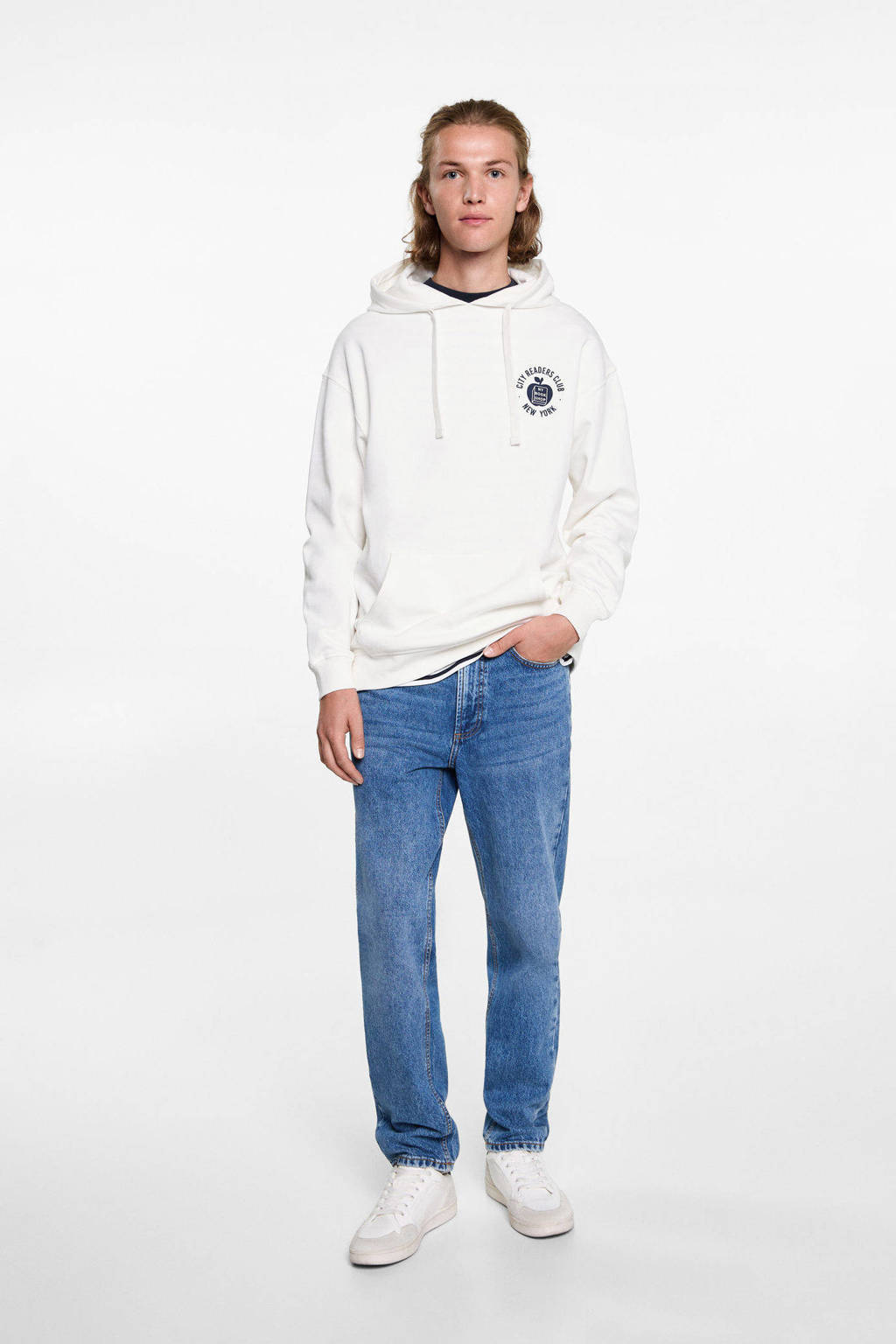 MANGO TEEN hoodie wit