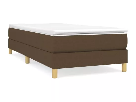 Sommier à lattes de lit Marron foncé 80x200 cm Tissu