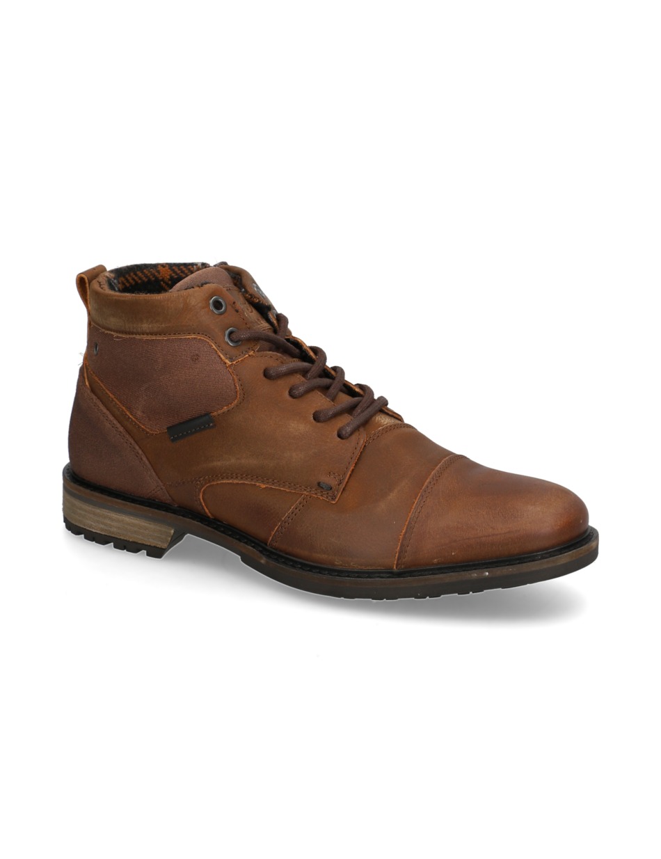 Lederkombination Boot