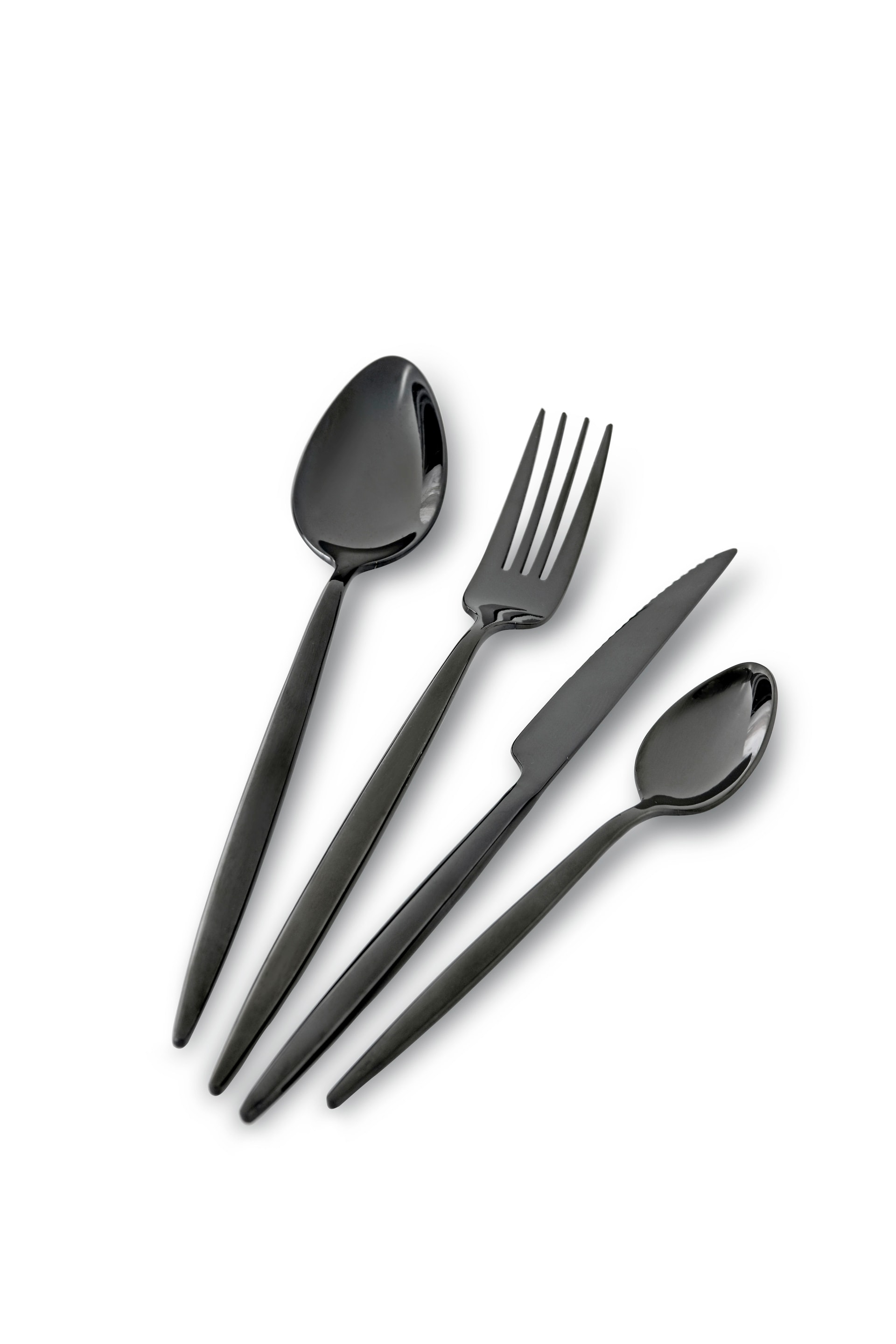 bongusto Besteck-Set LISSABON 30-teilig Edelstahl schwarz