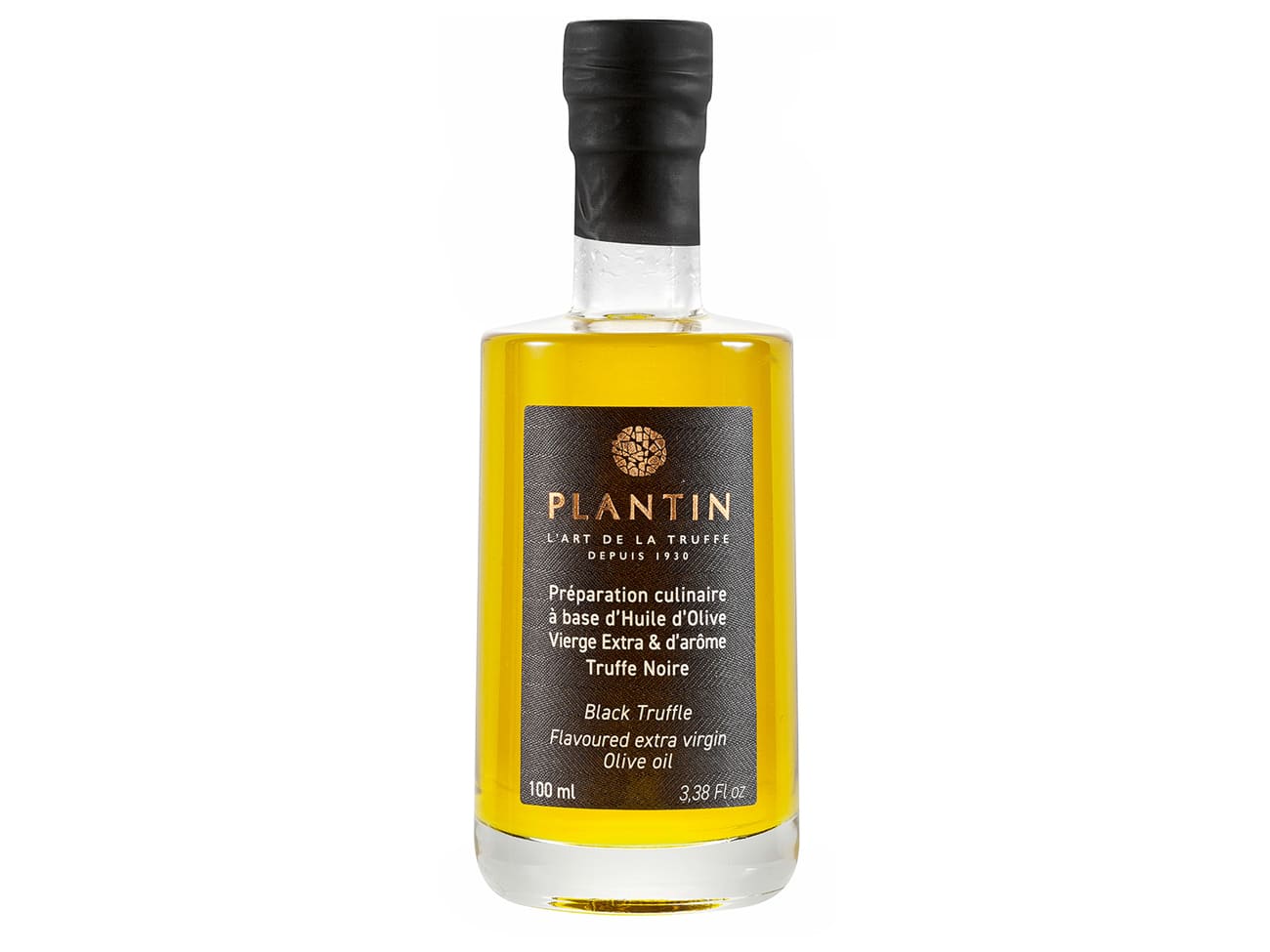 Huile d'olive vierge extra - arôme truffe noire - 100 ml - Plantin