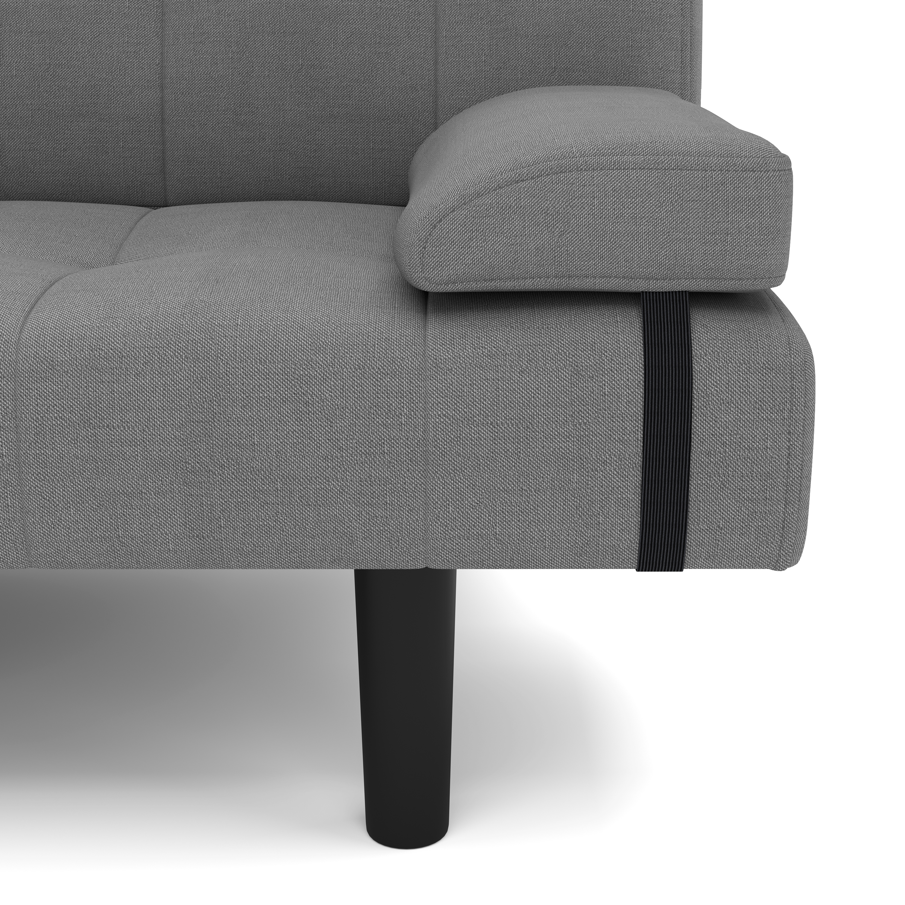 Schlafsofa Leinen LINUS multifunktional grau