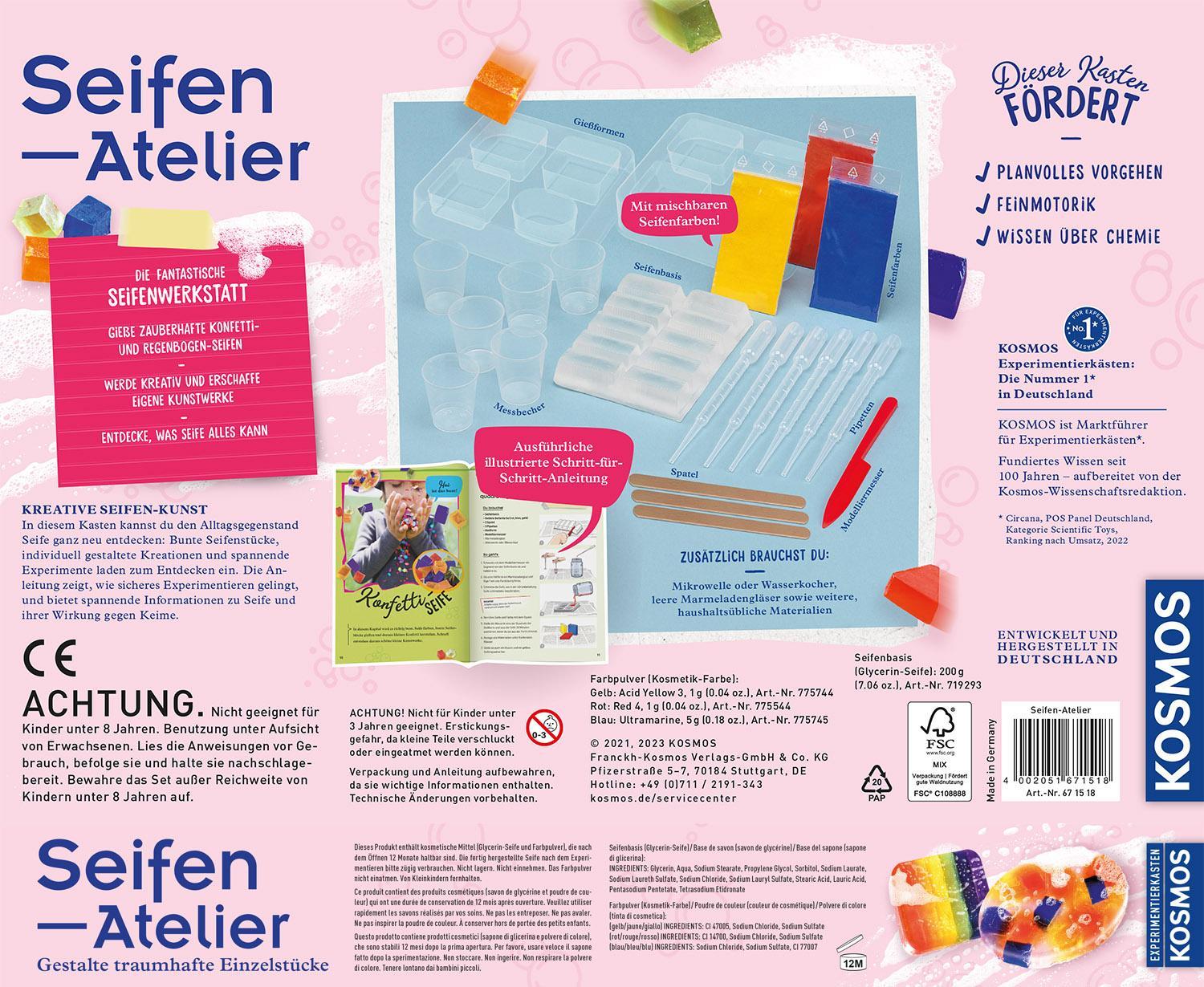 Kreativ-Experimentierset: Seifen-Atelier – Gestalte traumhafte Einzelstücke