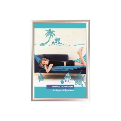 Promocome Clipframe - Cadre d'affichage clippant - coins carrés - 60 x 80 cm